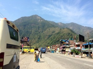 The town where we stopped for lunch.