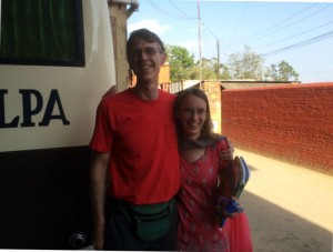 Nora and I when I arrived in Tansen.