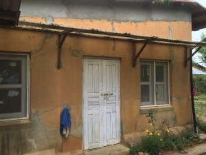 Side entrance of the schoolhouse.