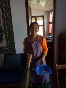 Mina, the didi, was a great cook, and very happy. Mina, the didi, was a great cook, and very happy.