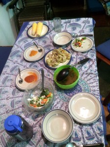 Dinner is served! Dinner is served!