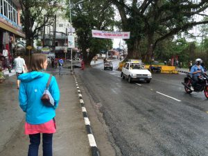 Walking in Pokhara.