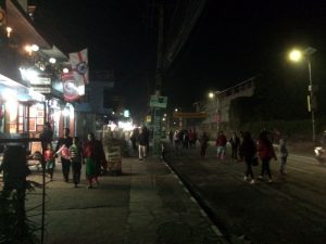 People celebrating in the streets.