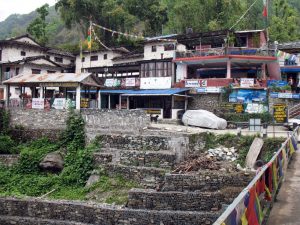Entering Birethanti. Entering Birethanti.