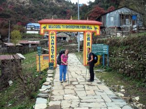 Arriving at Ghorepani.