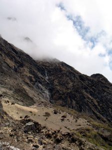 Mountinas and waterfalls everywhere.