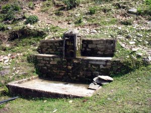 Water is sacred to them, and precious, so they often build little shrines at water sources.