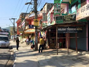 Shops in Pokhara.