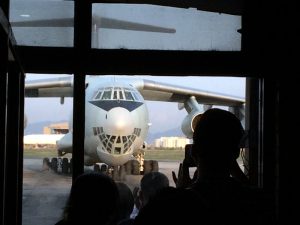 A Chinese military jet. A Chinese military jet.