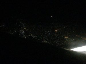 Kathmandu at night.