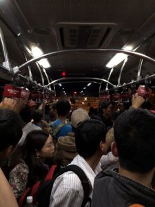 The airport shuttle in Guangzhou. The airport shuttle in Guangzhou.