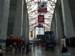 The airport terminal at Guangzhou.